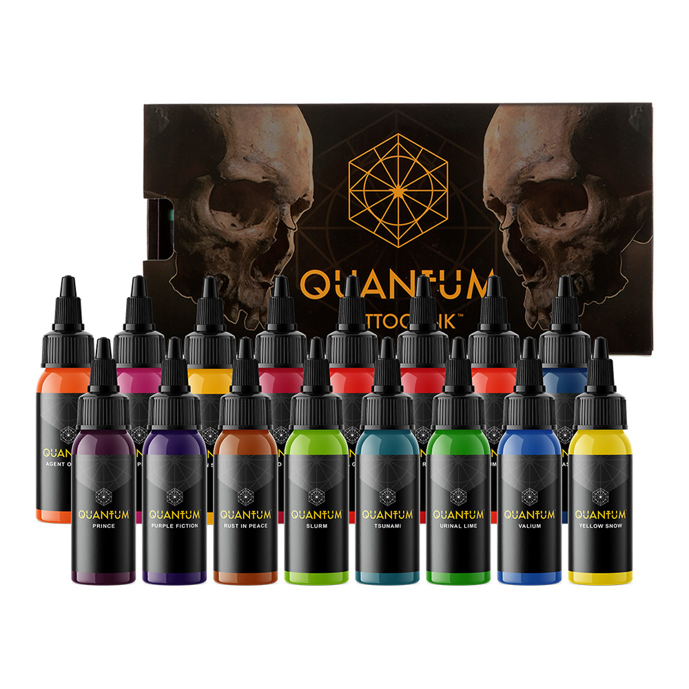 Quantum Originals Bright Tattoo Ink Set 16 Colors